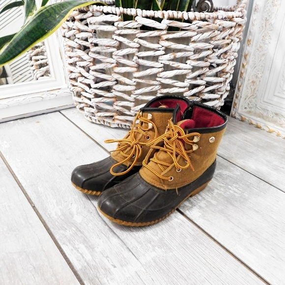 Tommy Hilfiger Shoes - TOMMY HILFIGER WMNS ROAN LACE/ZIP DUCK BOOTS